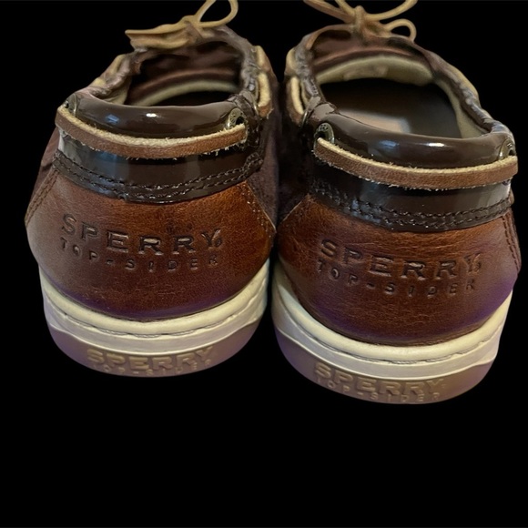 3/$20 Women's Brown Leather Boat Shoes 9.5 - Picture 3 of 5